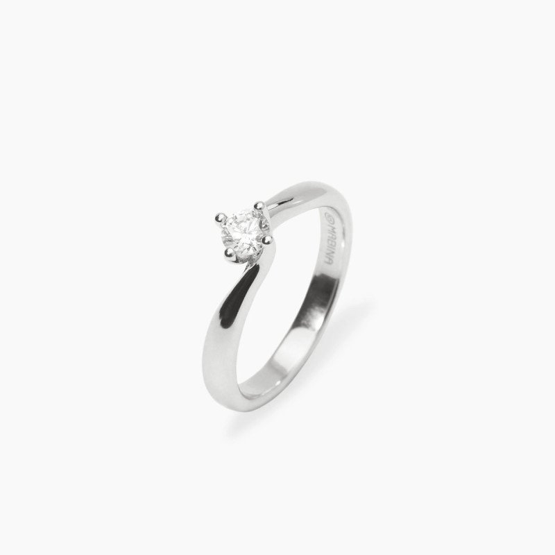 Anello Solitario in argento con Diamante Lab Grown ct 0,20 - 523468-11