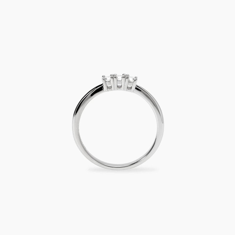 Anello Trilogy  in argento  con Diamante Lab Grown ct 0,17 - 523469-19