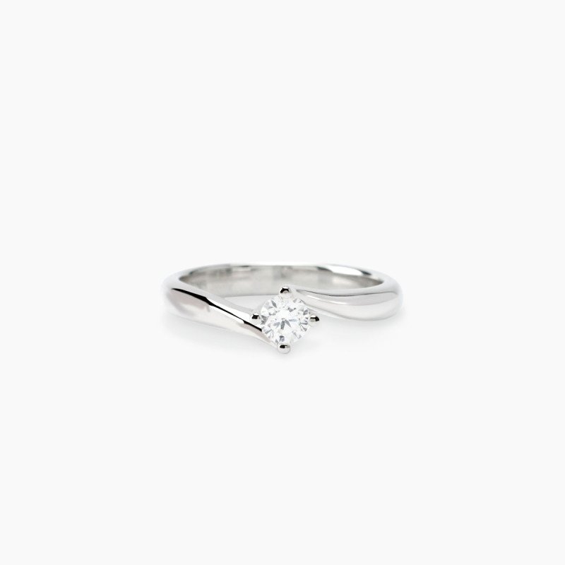 Anello Solitario  in argento con Diamante Lab Grown ct 0,25 - 523474-13