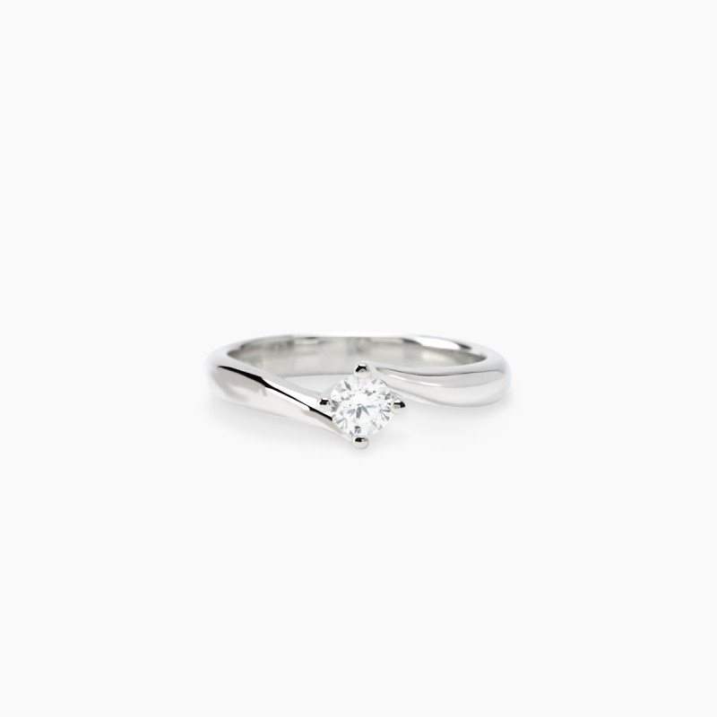Anello Solitario  in argento  con Diamante Lab Grown ct 0,25 - 523474-17