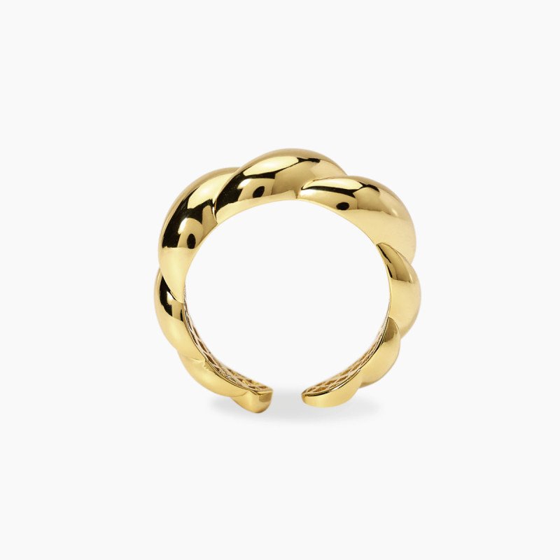 Anello regolabile in argento dorato - 523477