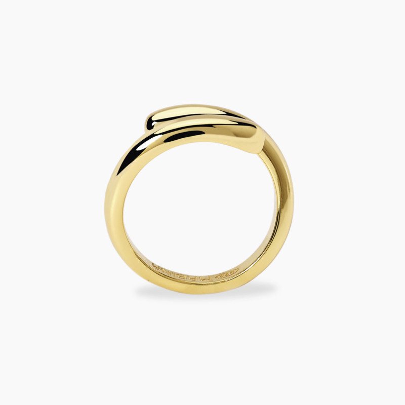 Anello regolabile in argento dorato - 523494