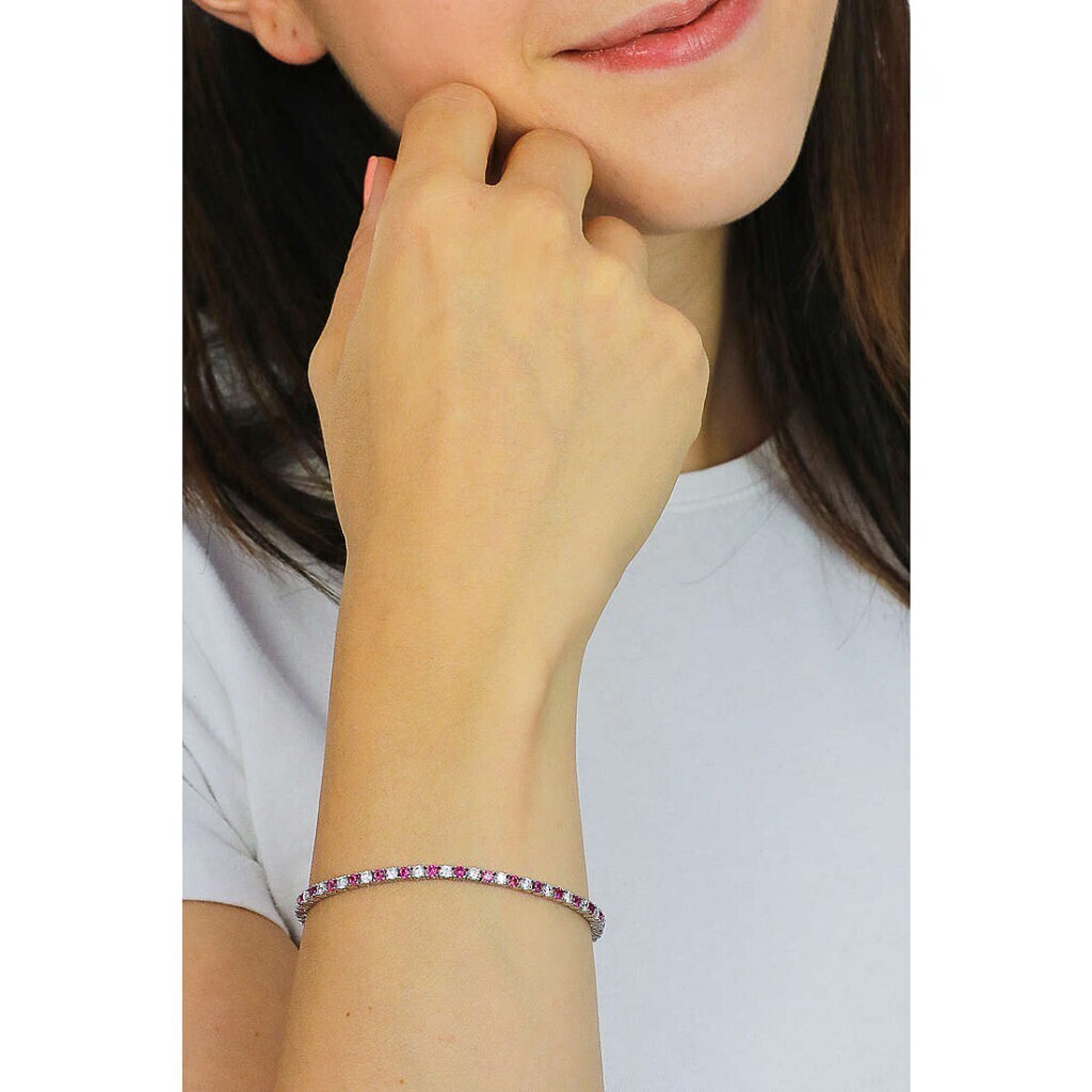 Bracciale in argento 925 rubino sintetico ezirconi - 533457/s