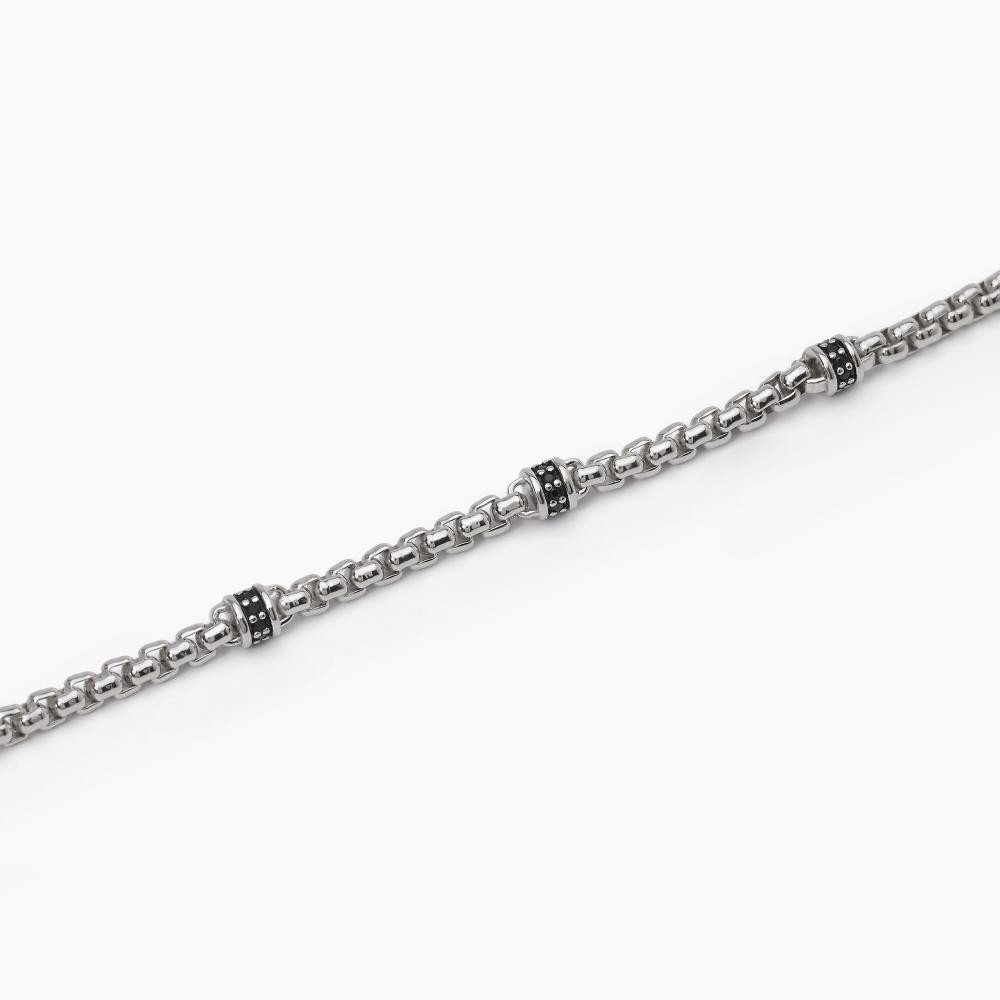 Bracciale con inserti neri - 533626