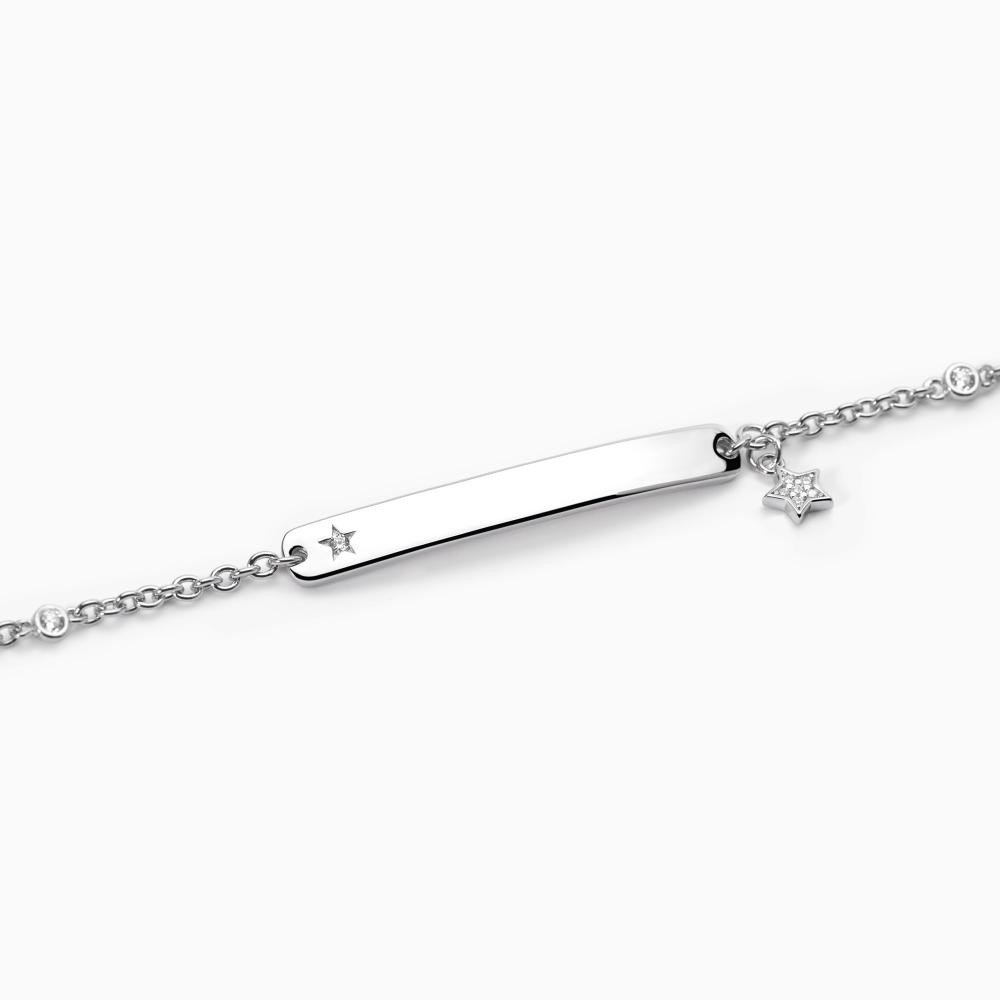 Bracciale con targhetta in argento - 533641