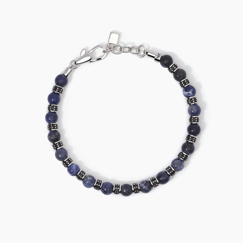 Bracciale sodalite e argento 925 - 533692