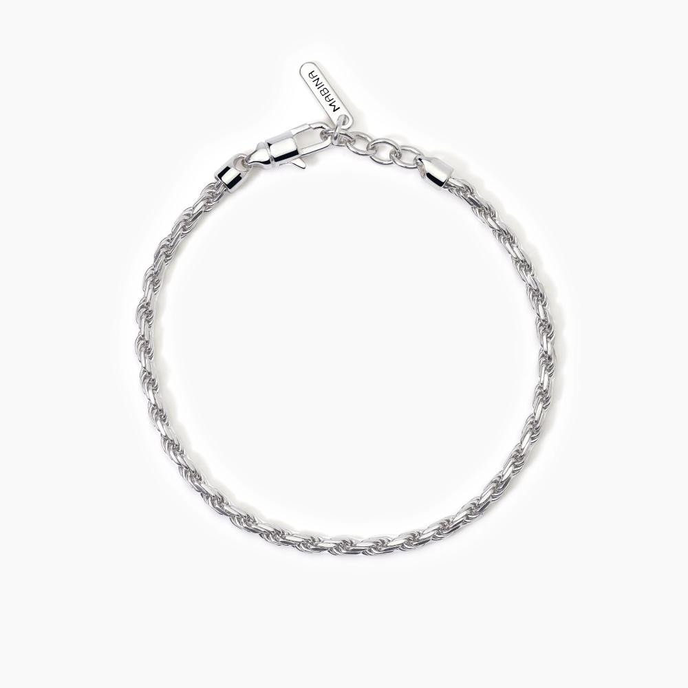 Bracciale in argento con catena corda - 533800