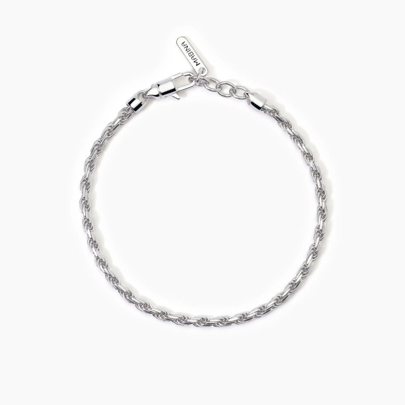 Bracciale in argento con catena corda - 533800