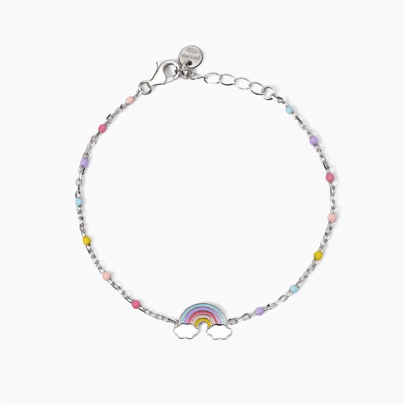 Bracciale con arcobaleno smaltato - 533934