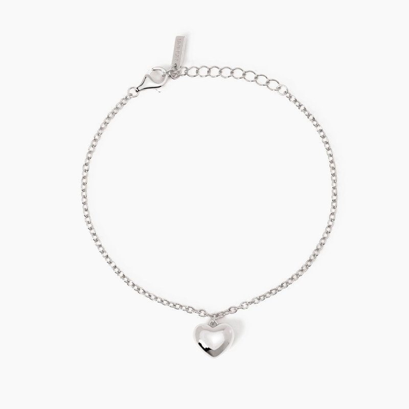 Bracciale in argento con ciondolo cuore - 533950