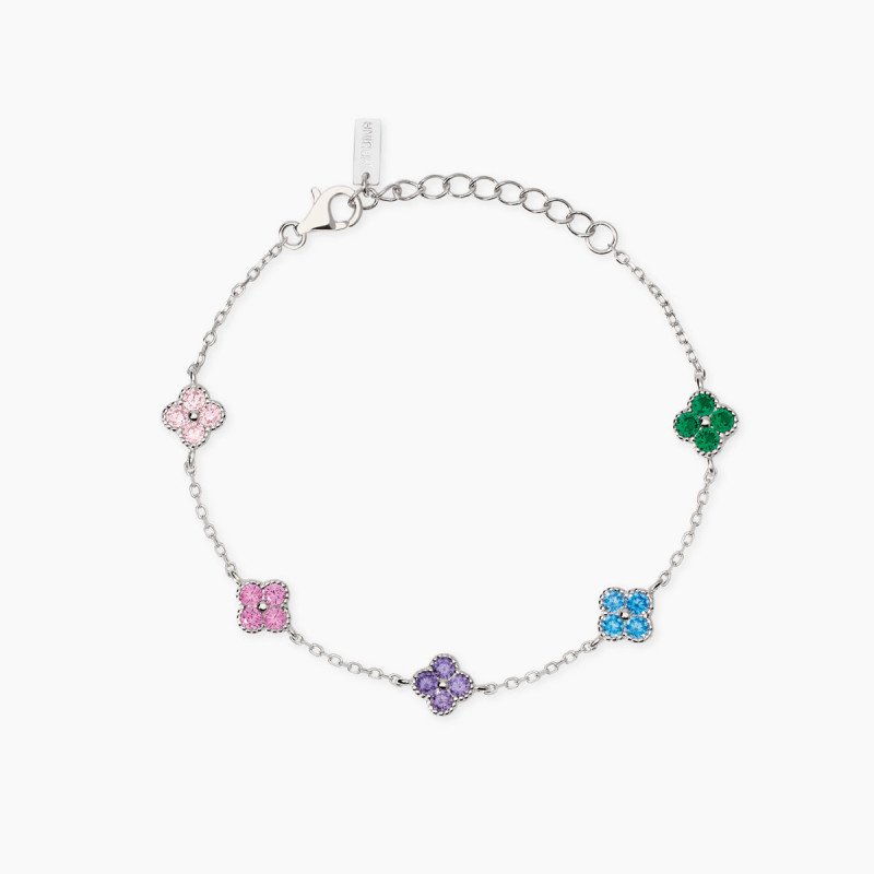 Bracciale in argento dorato con fiore - 534061 Bracciale in argento dorato con fiore - 534061
