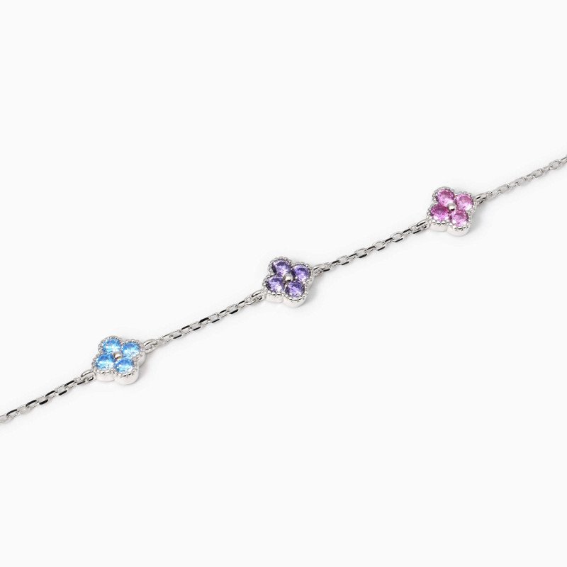 Bracciale in argento dorato con fiore - 534061 Bracciale in argento dorato con fiore - 534061