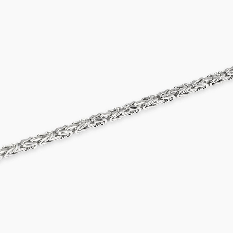 Bracciale in argento con catena bizantina - 534093