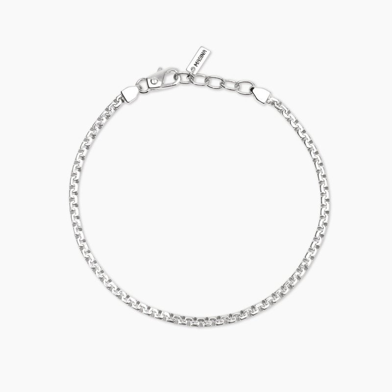 Bracciale in argento con catena greca - 534094
