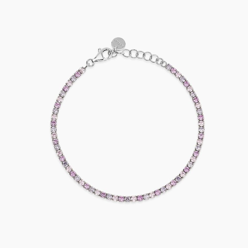 Bracciale bambina rosa in argento - 534130