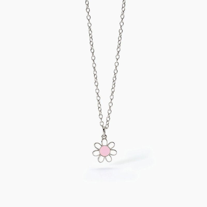 Girocollo in argento con margherita - 553628