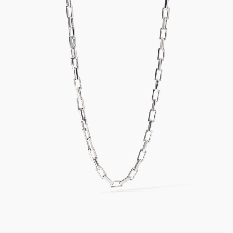 Collana in argento con catena allungata - 553634
