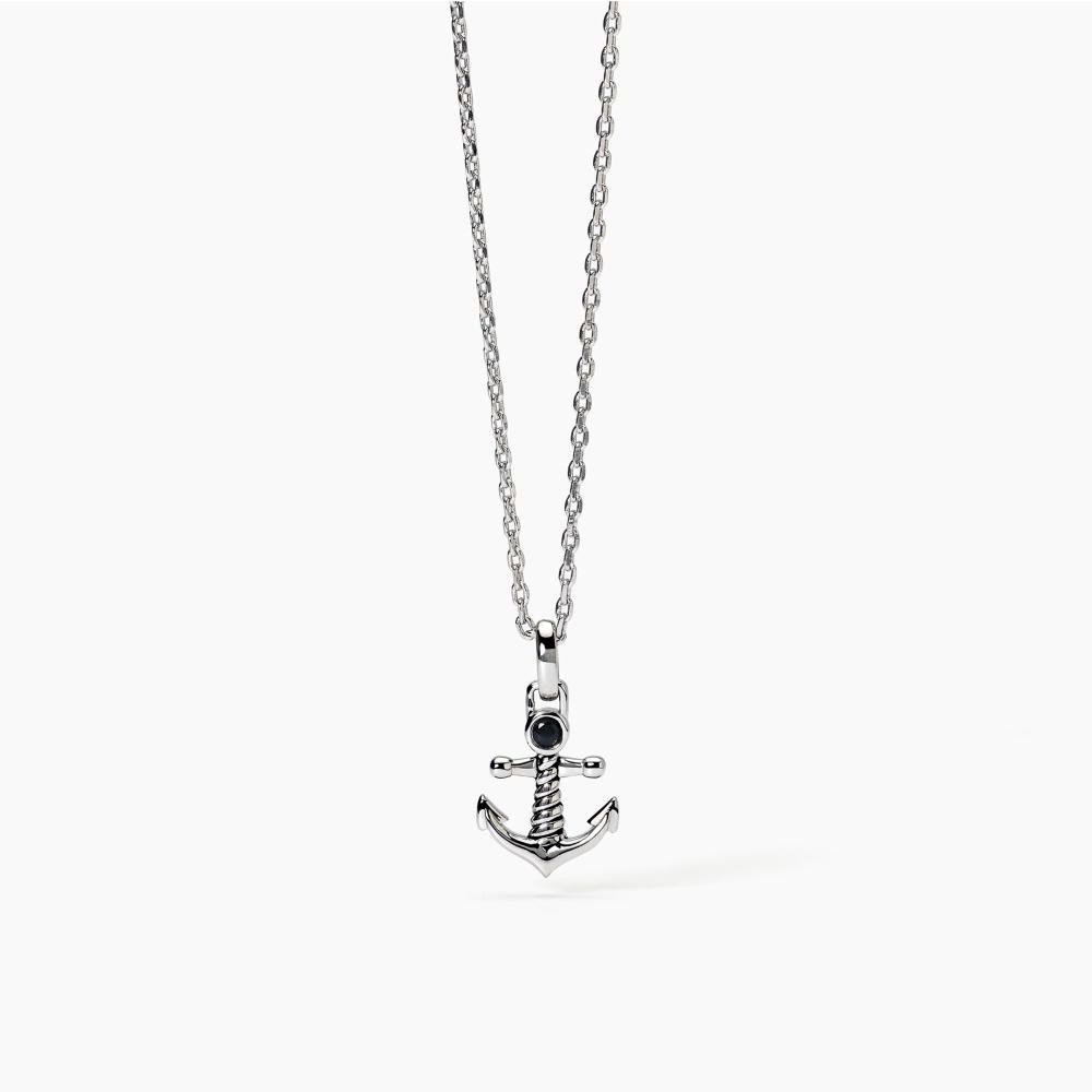 Collana in argento con ancora - 553638