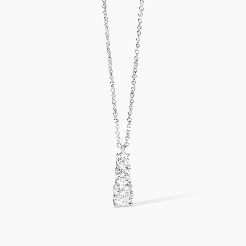 Girocollo in argento con catena forzatina e zirconi bianchi - 553642