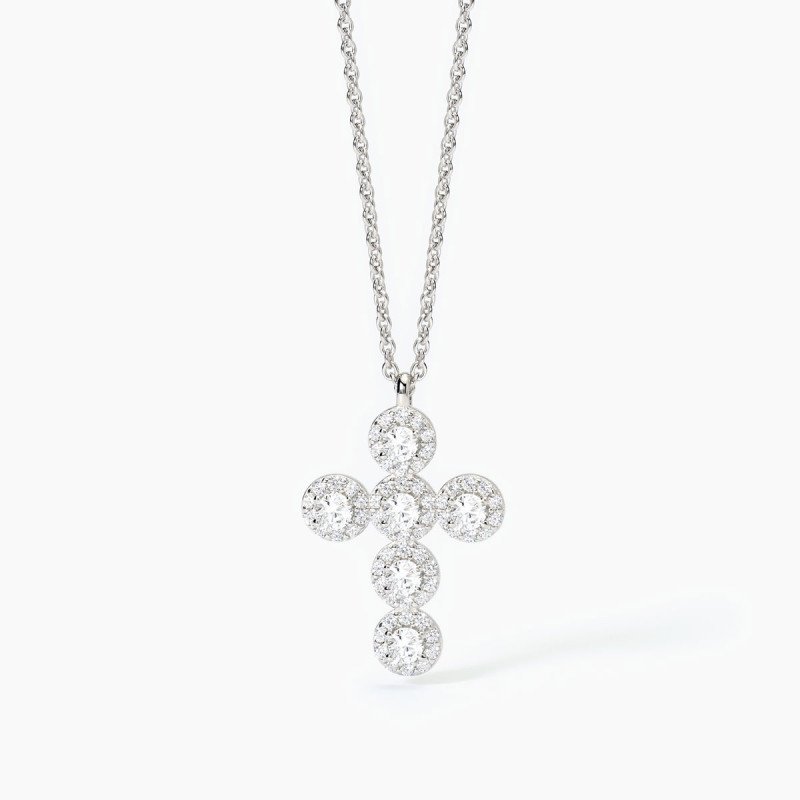 Girocollo in argento con ciondolo croce - 553655