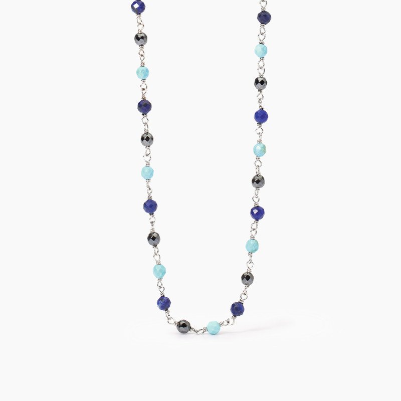 Collana in argento pietre - 553689 Collana in argento pietre - 553689