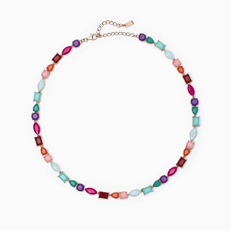 Girocollo in argento 925 rosato glass cr rocca - 553718 Girocollo in argento 925 rosato glass cr rocca - 553718