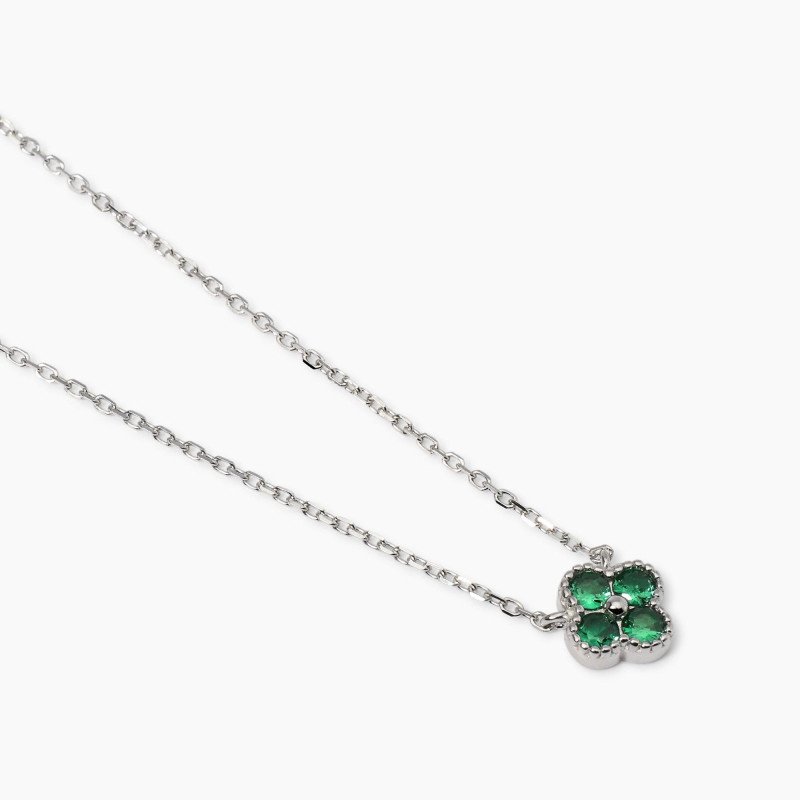 Girocollo con ciondolo fiore verde - 553795 Girocollo con ciondolo fiore verde - 553795