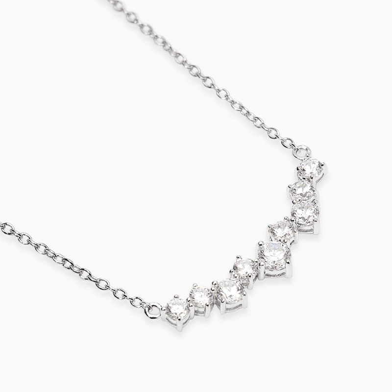 Girocollo in argento con elemento in zirconi - 553888