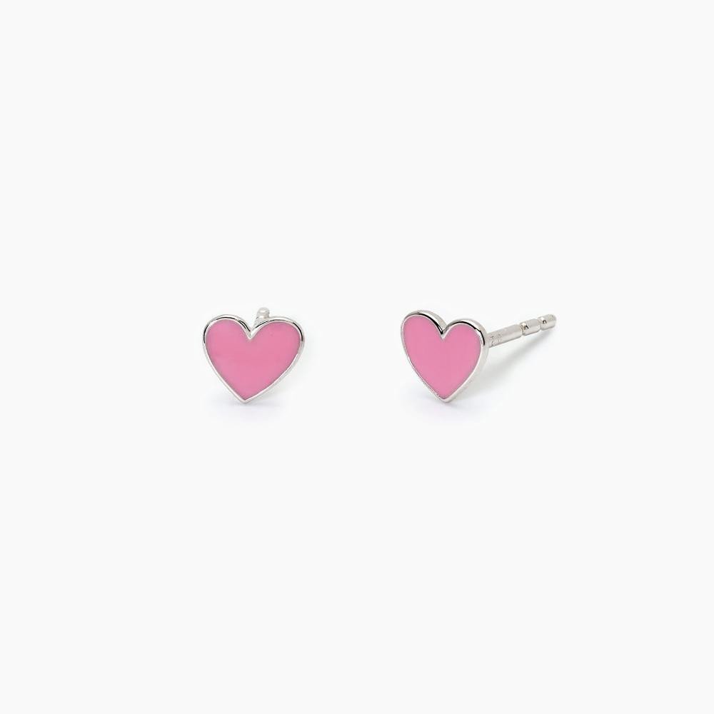 Orecchini in argento con cuoricino - 563688