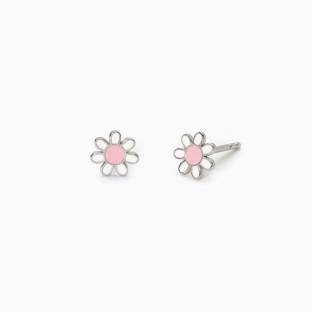 Orecchini in argento con margheritina - 563696