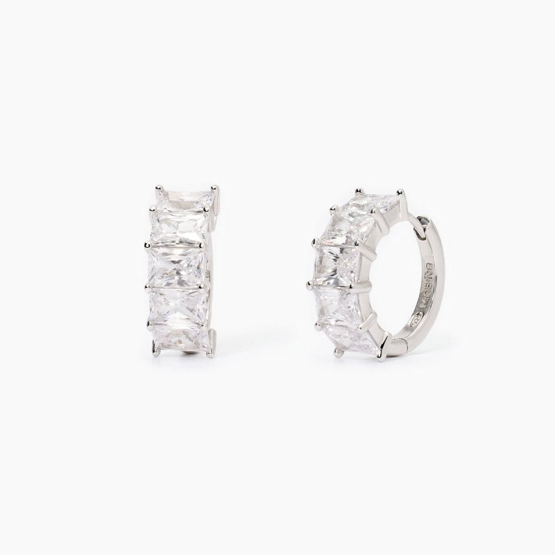 Orecchini in argento  925 con zirconi - 563753