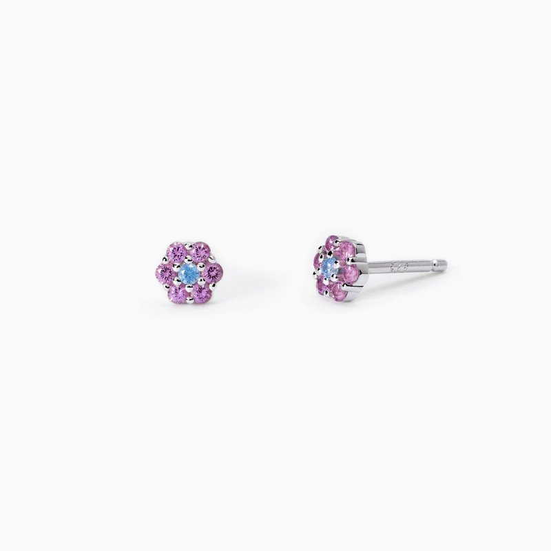 Orecchini in argento tormalina sintetica - 563772