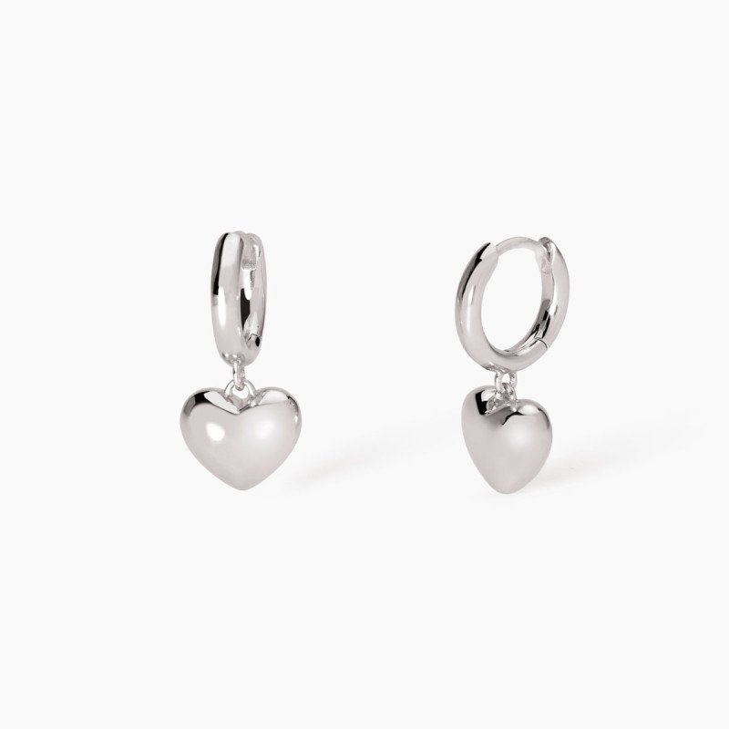 Orecchini in argento con cuore - 563820 Orecchini in argento con cuore - 563820