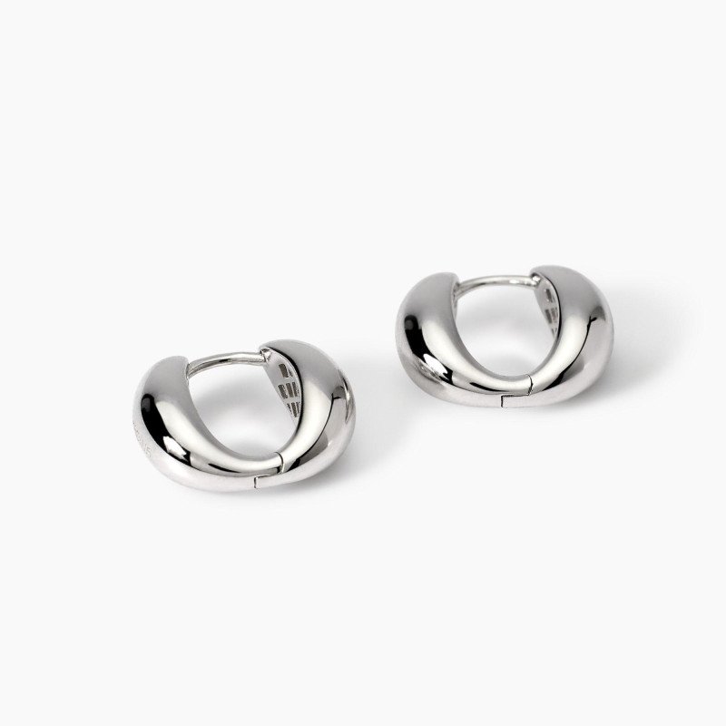 Orecchini a cerchio a forma di goccia allungata - 563886