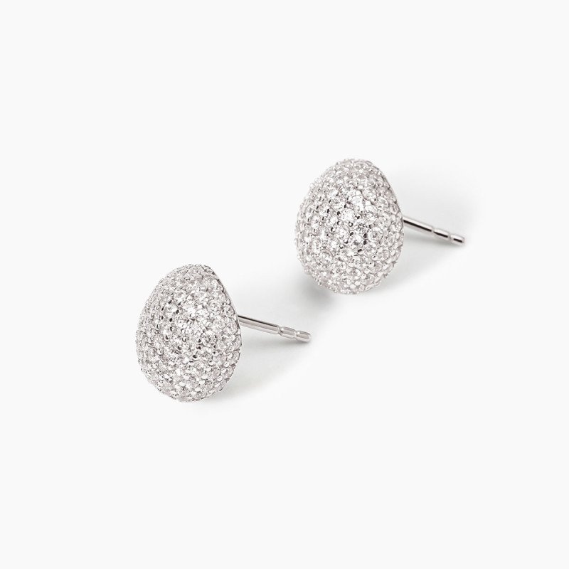 Orecchini goccia con zirconi - 563920