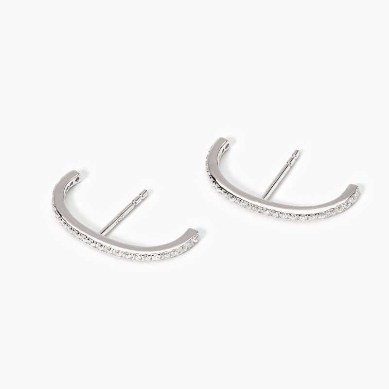 Orecchini in argento e zirconi - 563939