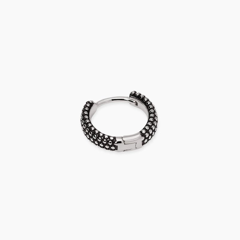 Orecchino a cerchio piccolo in argento per uomo - 563963