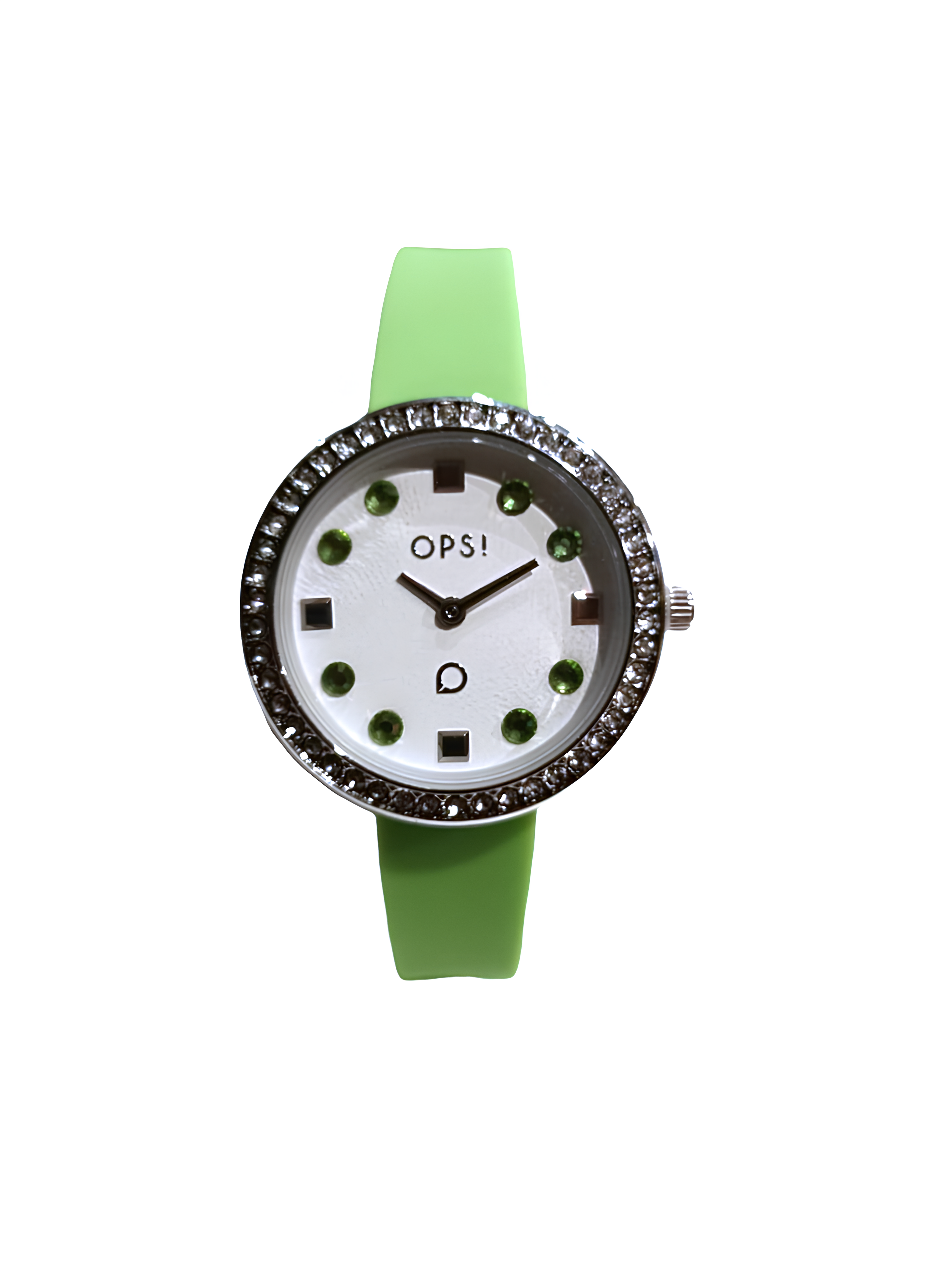 SILICON FINE orologio con cinturino in silicone Verde - opspw-998