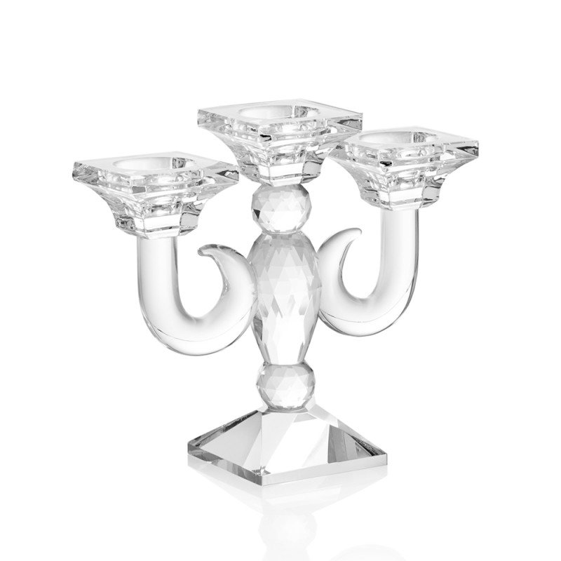 CANDELIERE IN CRISTALLO 3 FIAMME - 800493 CANDELIERE IN CRISTALLO 3 FIAMME - 800493