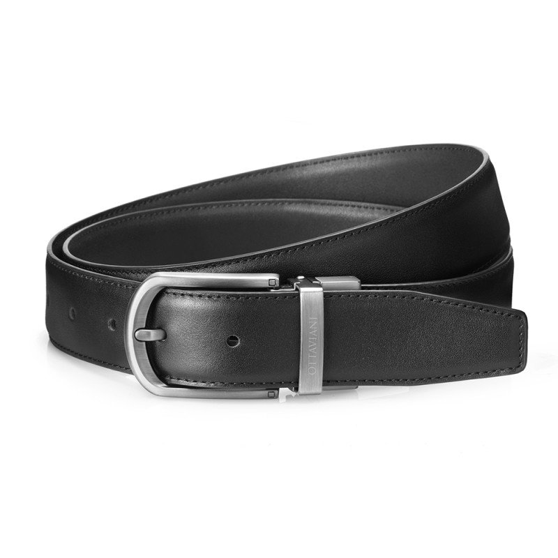 Cintura in pelle nera - 87593