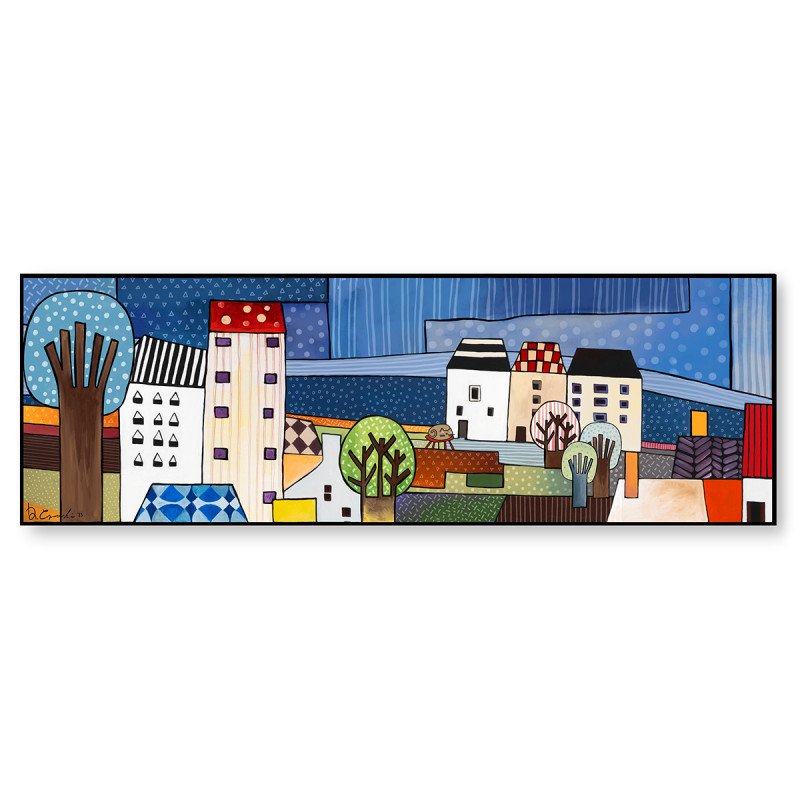 QUADRO ''PAESE MIO'' 50X150 - 101074