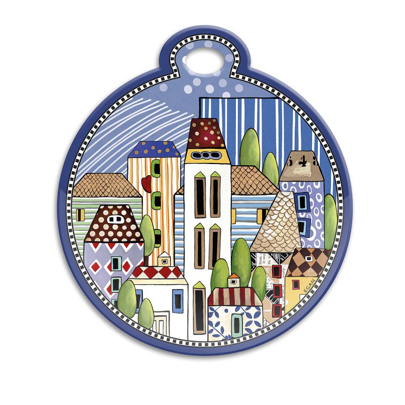 SOTTO PENTOLA PAESE MIO BLU 17X19 - 121027