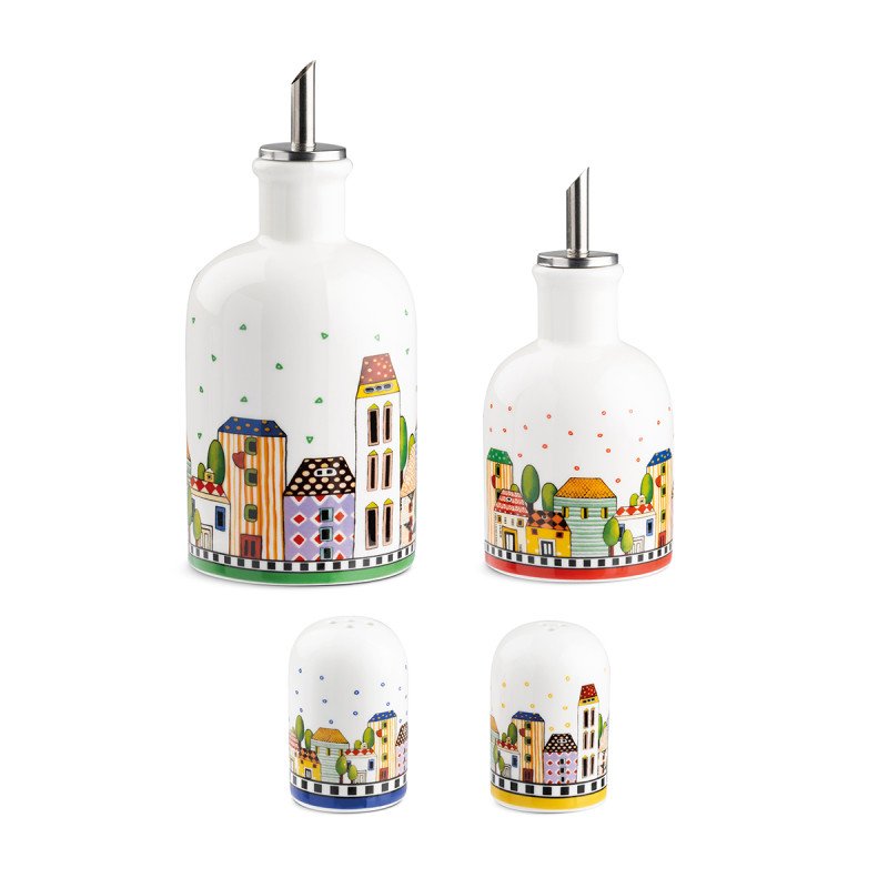SET MÉNAGE (OLIO, ACETO, SALE, PEPE) PAESE MIO - 121064