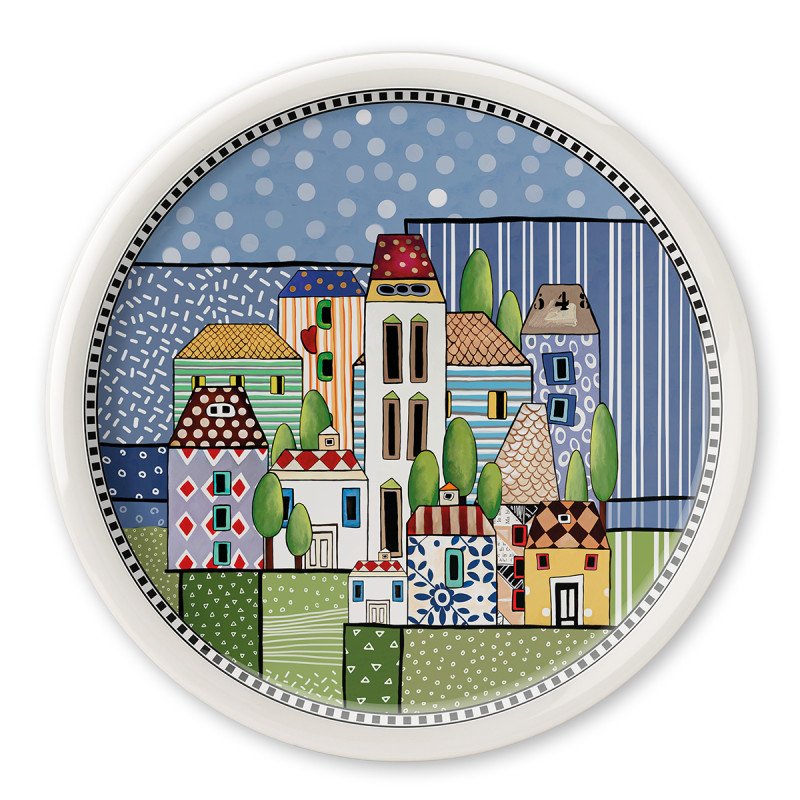 PIATTO PIZZA PAESE MIO BLU D30,5 - 121083