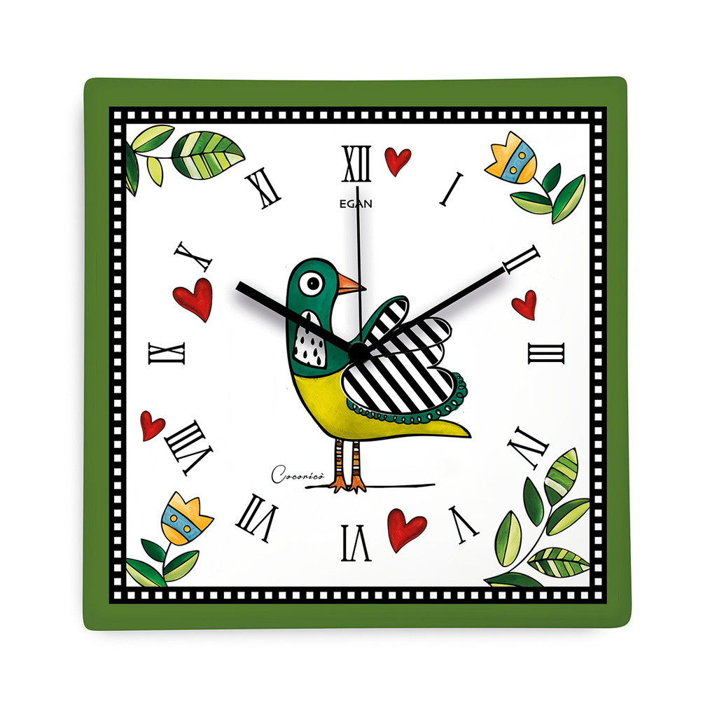 Orologio cocoricò verde 31x31 - 228040 Orologio cocoricò verde 31x31 - 228040
