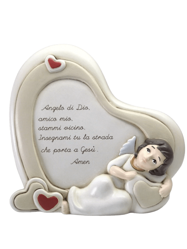 Targa angelo del cuore disteso – rosso 19x17,5 - an16s/3sy Targa angelo del cuore disteso – rosso 19x17,5 - an16s/3sy