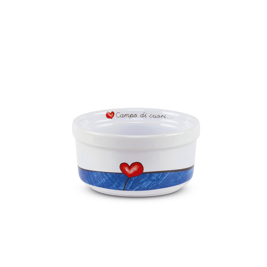 Ramekin campo di cuori azzurro - pcu86p/0az