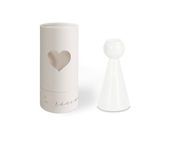 VASO ANGELO BIANCO CON CUORE CON SCATOLA - 200117s