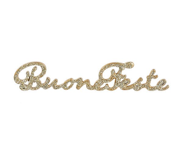 Buone feste glitter oro - 21621