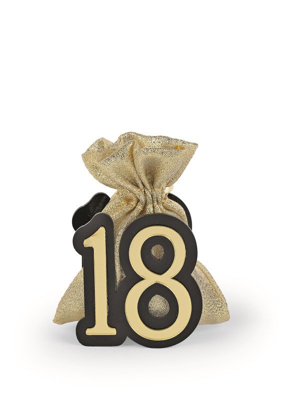 18 oro e nero con sacchetto oro - 249283s
